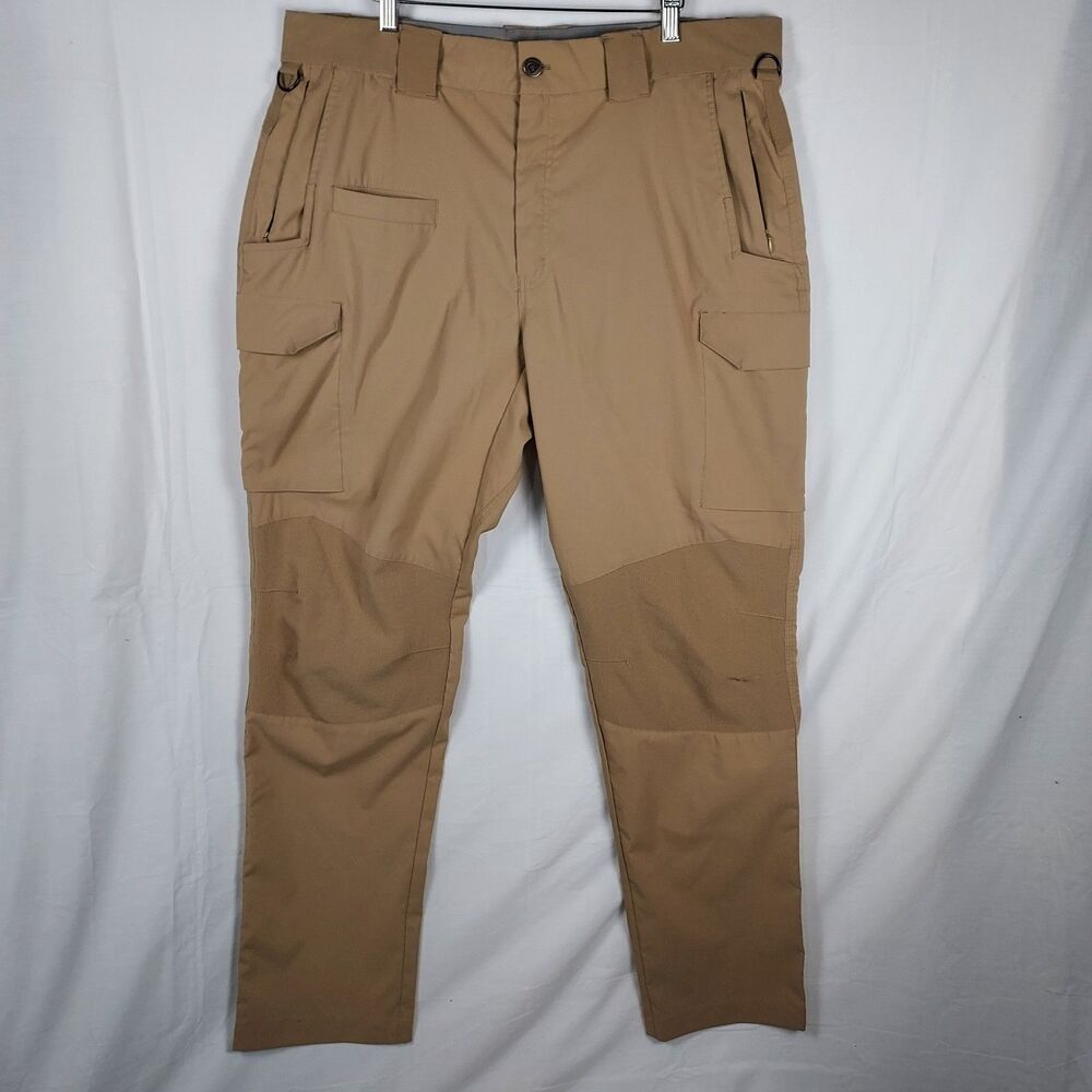 Galls Men’s Tac Force Ripstop Cargo Pants Size 38×34 Dark Tan Tactical Utility